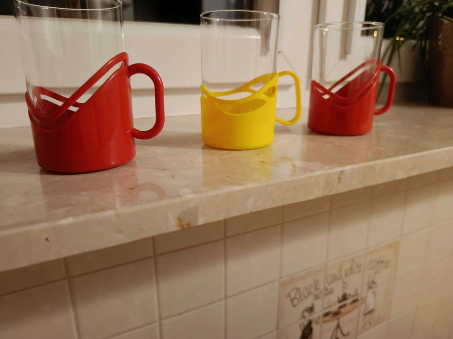 Szklanki i koszyczki PRL