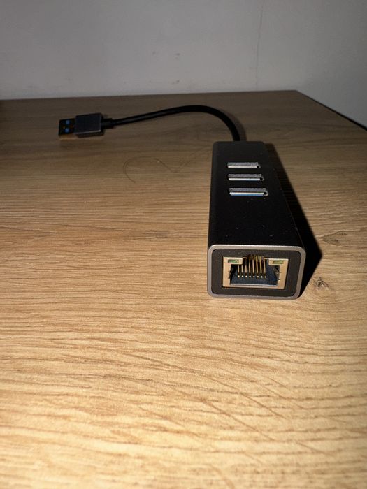 Adapter USB 3.0 HUB 3x USB + Ethernet RJ45