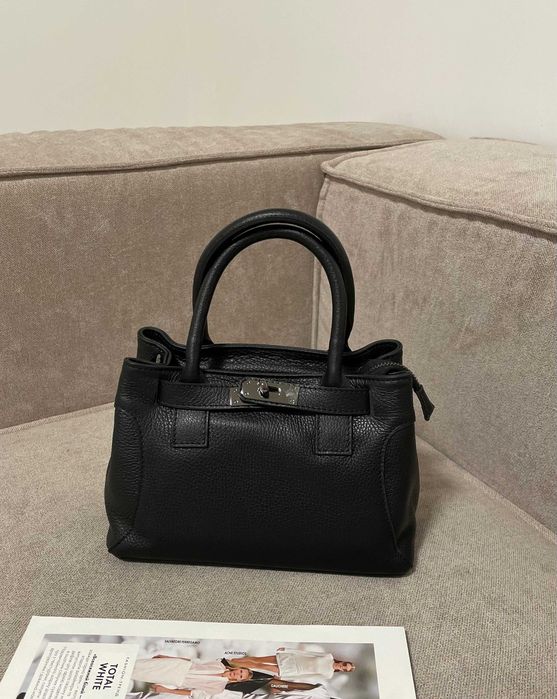 Італійська шкіряна сумка тоут нова колекція