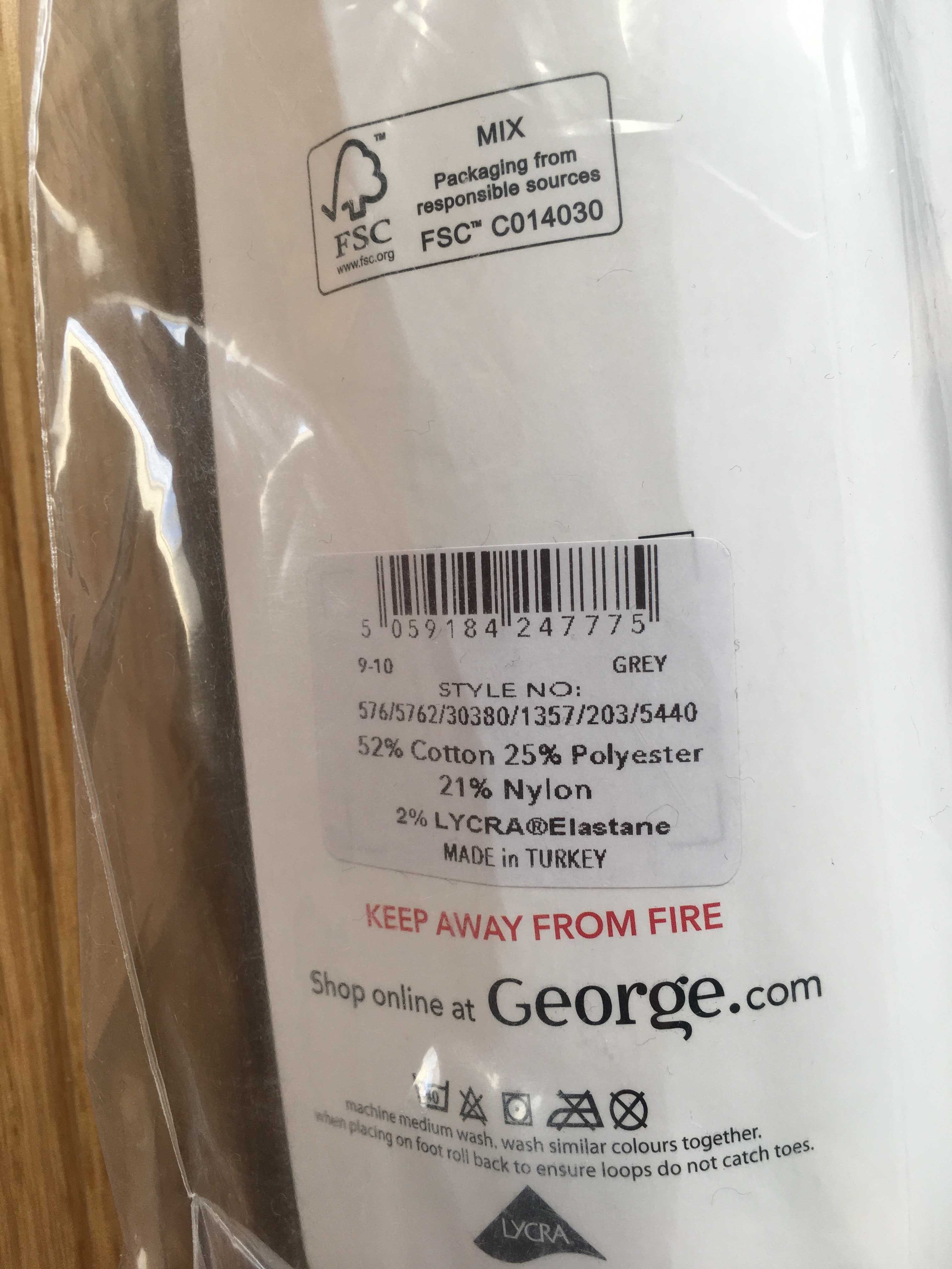 5-pak rajstop dziewczęcych - George