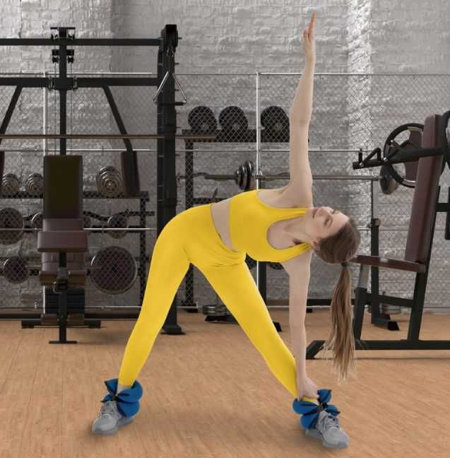 Obciążniki do ćwiczeń - ręce i nogi 4fizjo 2szt x 3kg kostki i nadgars