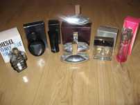 Puste Flakony Giorgio Armani Lacoste Diesel Calvin Klein + Pudełka bdb