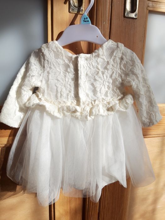 Sukienka biała koronkowa tiulowa roz. 62