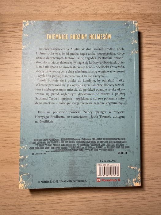 Enola Holmes i sprawa zaginionego markiza.