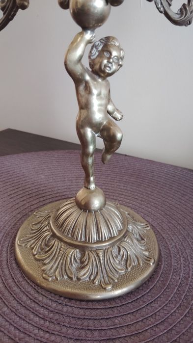 Świecznik mosiężny 30 cm