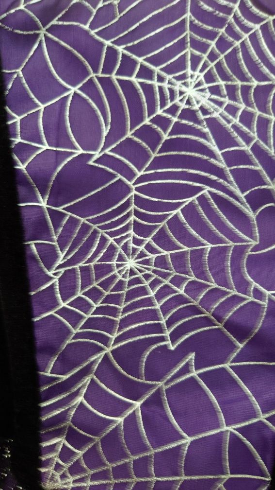 Halloween sukienka pająki z pelerynką