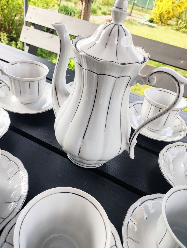 Porcelana zestaw filiżanka z dzbankiem imbryk zastawa do kawy herbaty