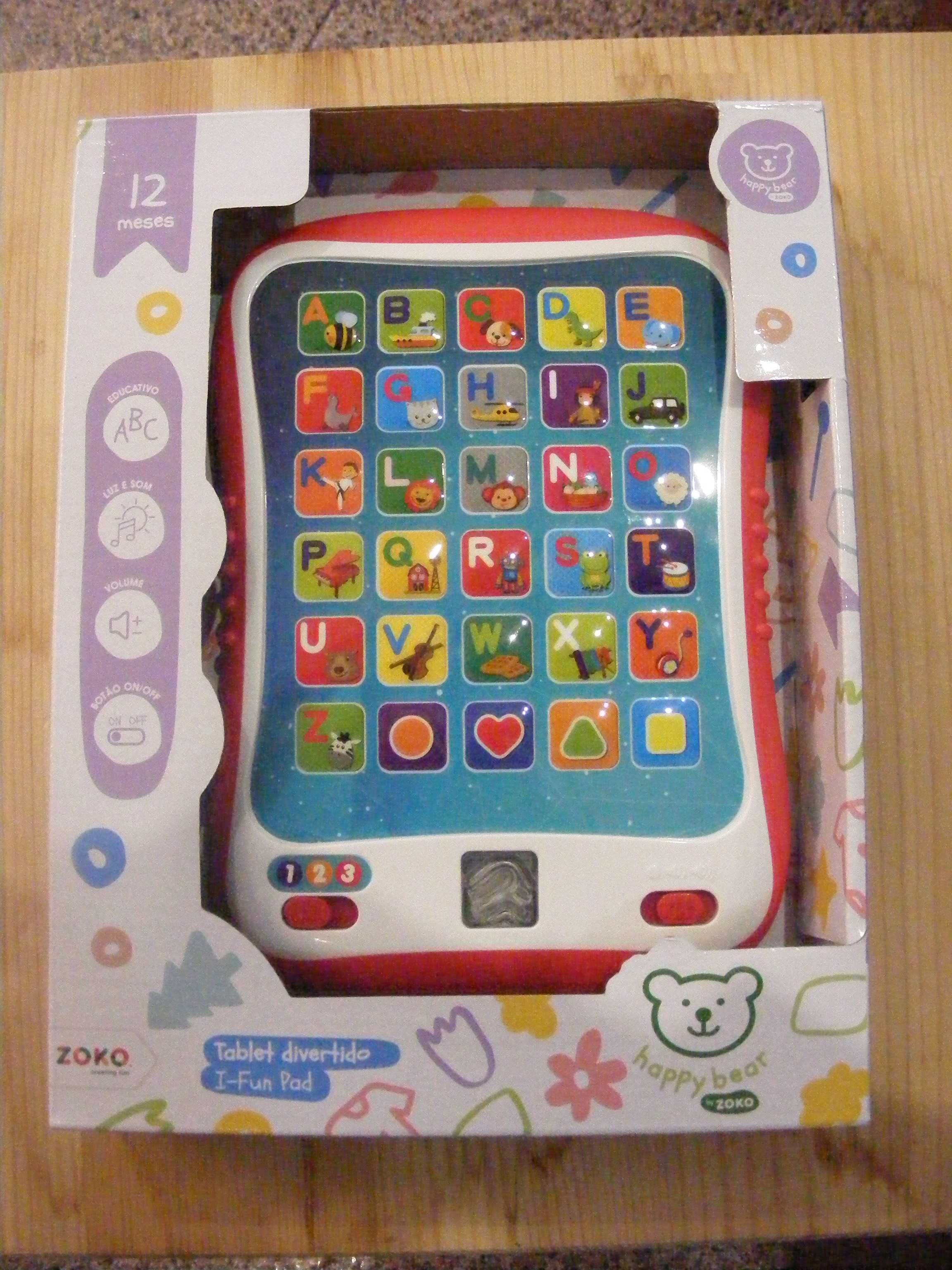 Tablet para bebe - brinquedo com as letras - NOVO