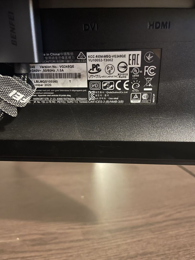 Monitor Gaming Asus