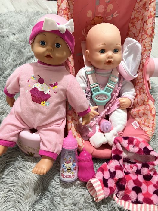 Lalka Natalka interaktywna bobas nocnik nosidełko ubranka dla lalki