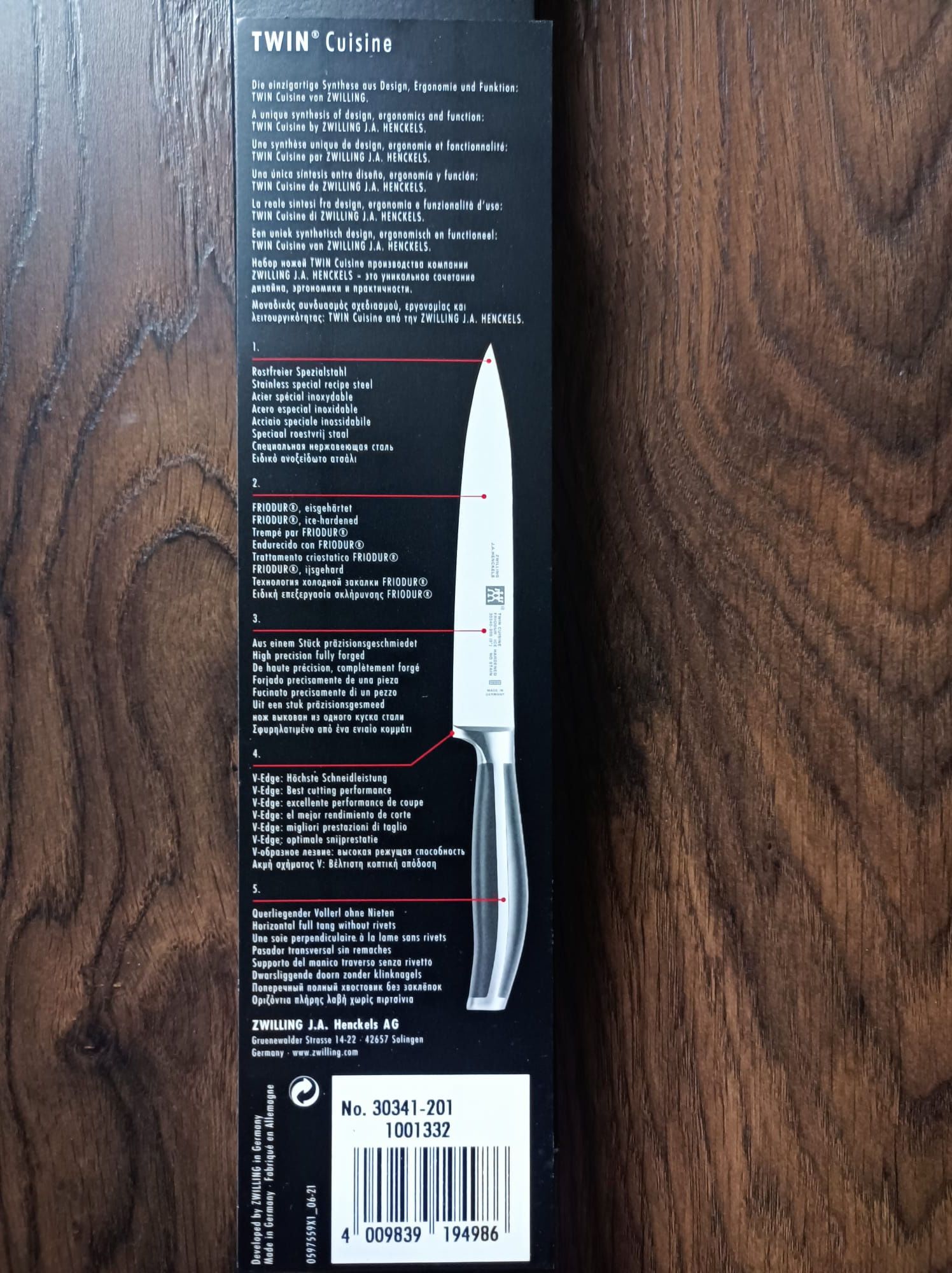 Nóż szefa kuchni Zwilling Cuisine