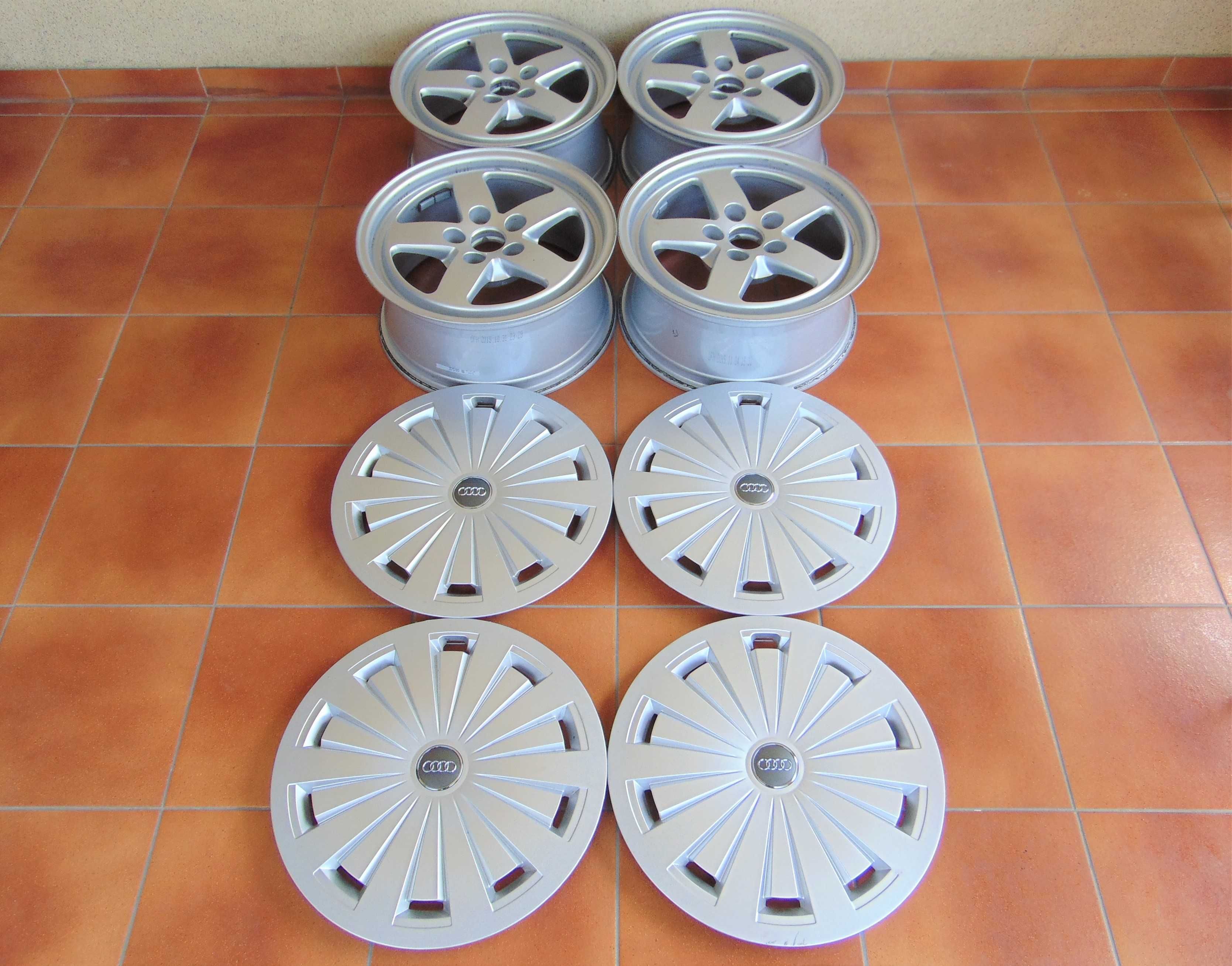 Felgi Aluminiowe 16'' 7x16 ET35 AUDI A4 B8 B9 07- Kołpaki kpl.