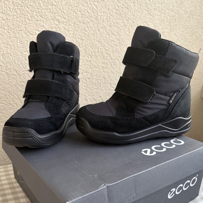 Дитячі черевики Ecco Urban mini, зимові чоботи, чорні 24 розмір