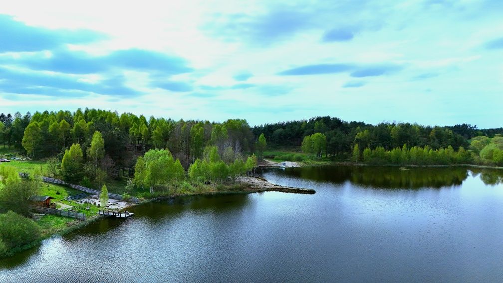 działka z widokiem na jezioro wartunki zabudowy linia brzegowa