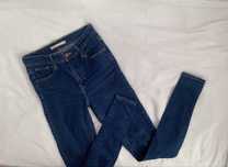 Spodnie jeansowe granatowe Levi’s wysoki stan damskie