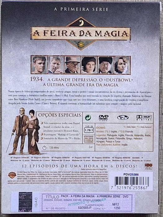 Série Carnivàle - A Primeira Temporada - 3 Discs