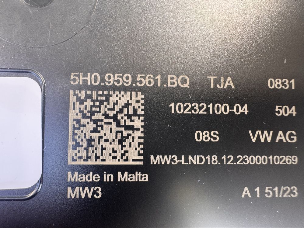 Vw golg viii lampka podsufitki