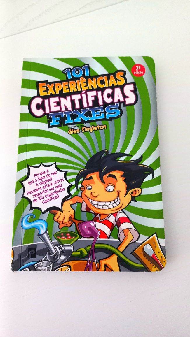 Livro 101 Experiências Científicas Fixes - Ótimo Estado!