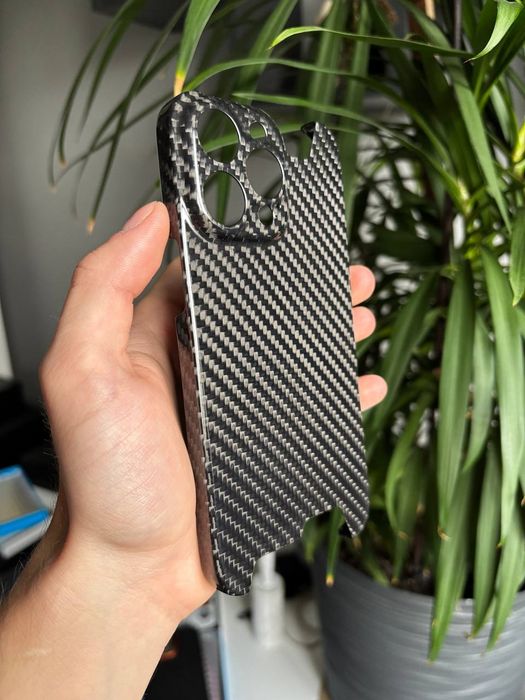 Карбоновий чохол для iPhone 15 Pro Max, чохол з карбонового волокна