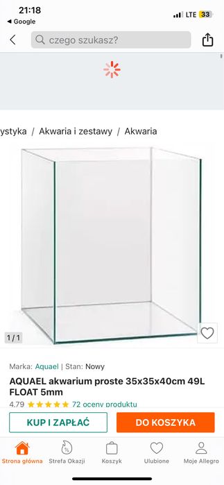 Akwarium Aqueal stan idealny