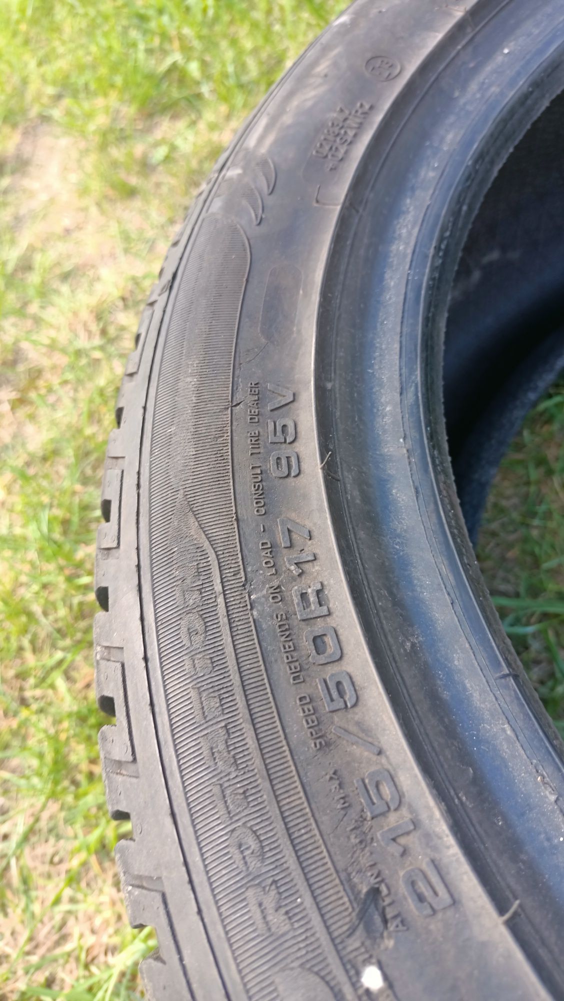 2 opony zimowe 17 215/50/17 95V Fulda 7,5mm