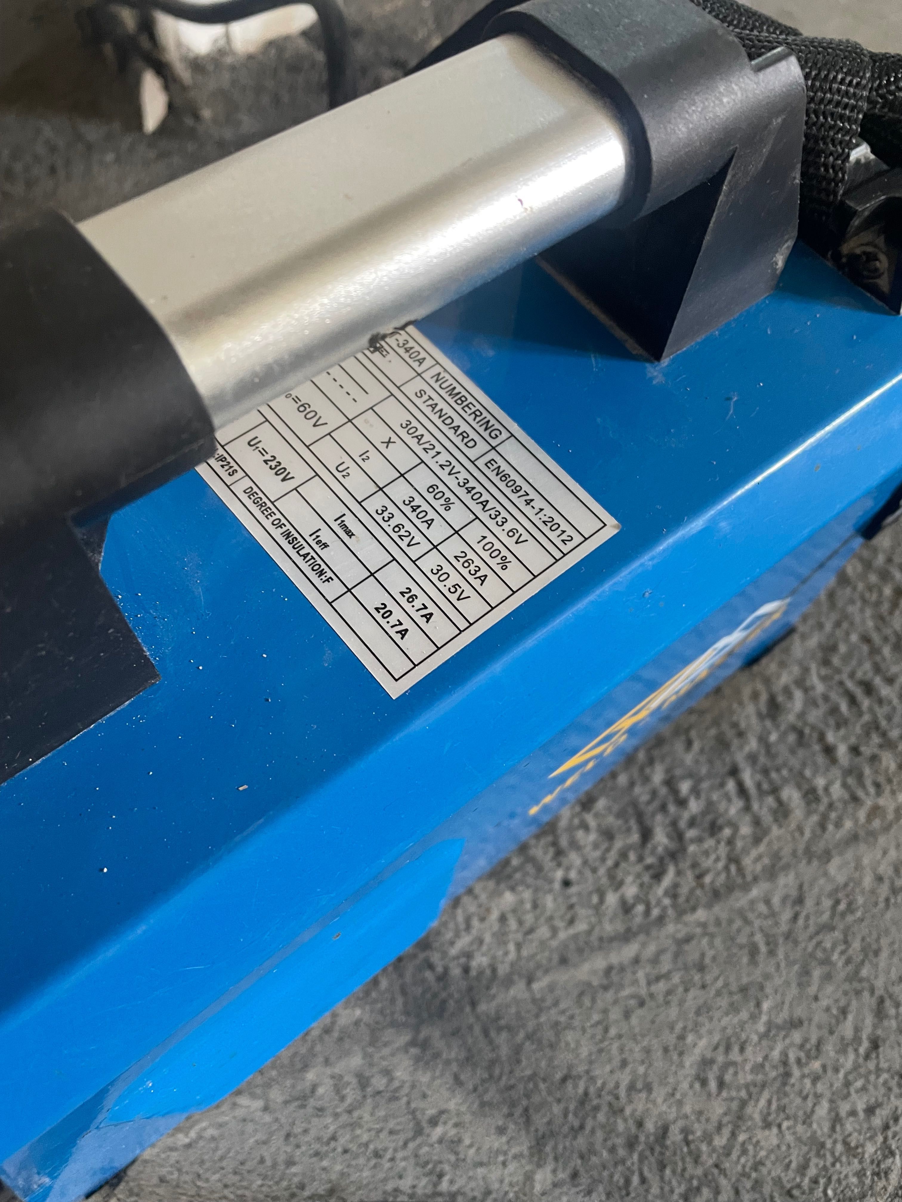 Spawarka inwertorowa 330A  TIG plus zestaw
