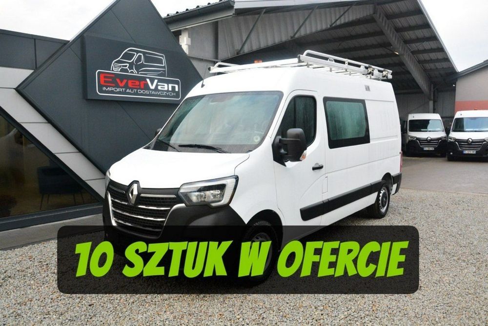 Renault Master  średniak 7 osobowy brygadówka doka pełna opcja