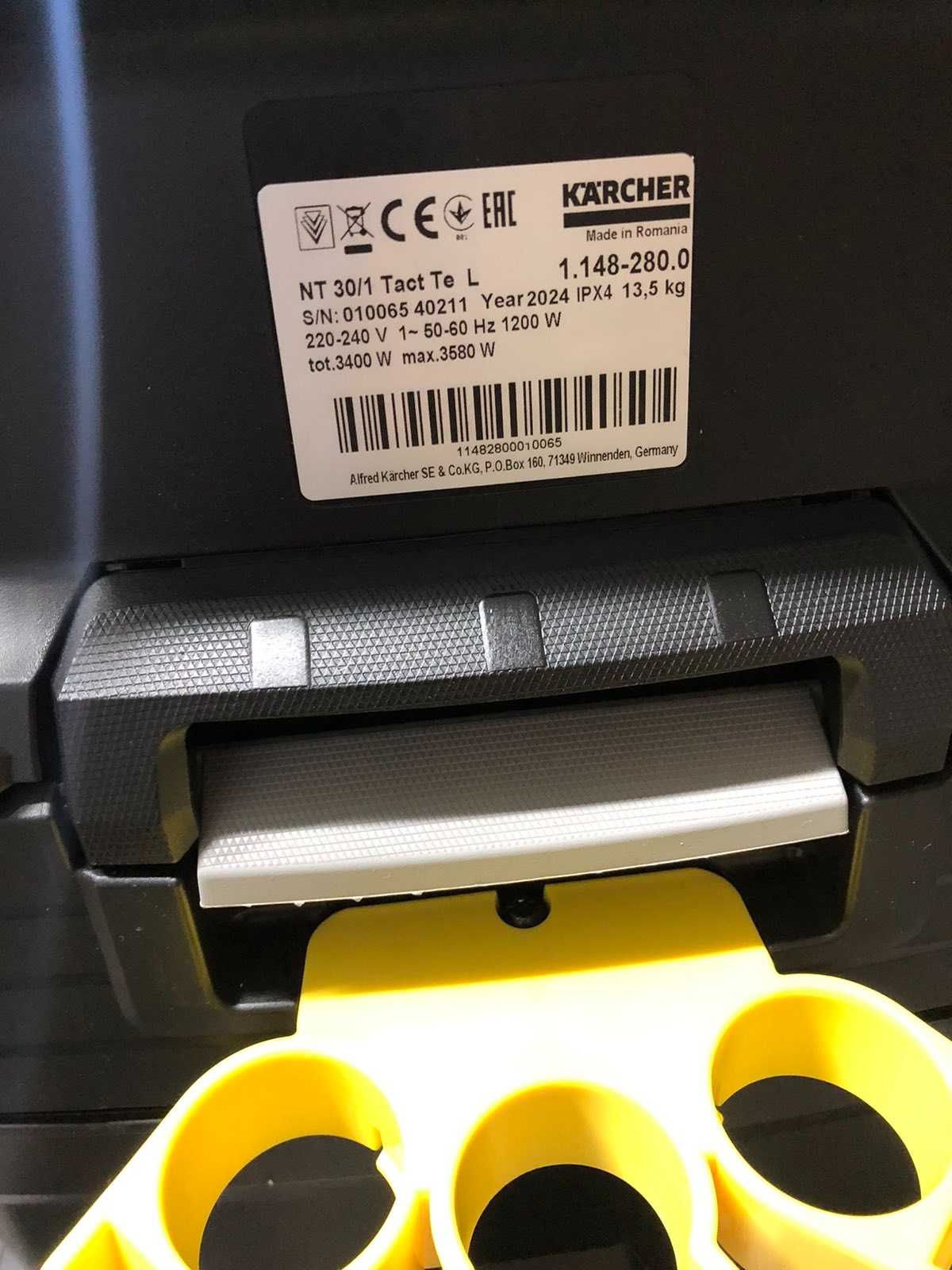 Пилосос Karcher NT 30/1 Tact Te L Anniversary Edition 1.148-280.0