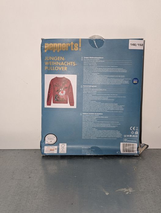 Sweterek świąteczny z reniferem dla chłopca sweter Pepperts 146/152