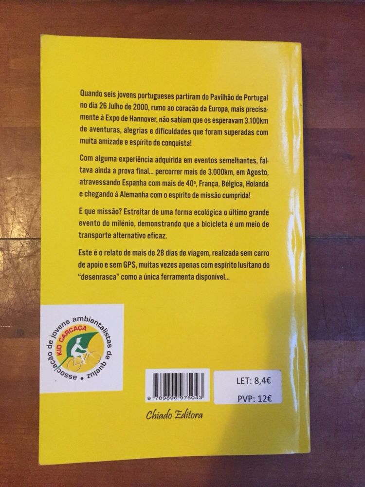 Livro Kid carcaça - Jorge Sintra Pereira - Viagem pela Europa