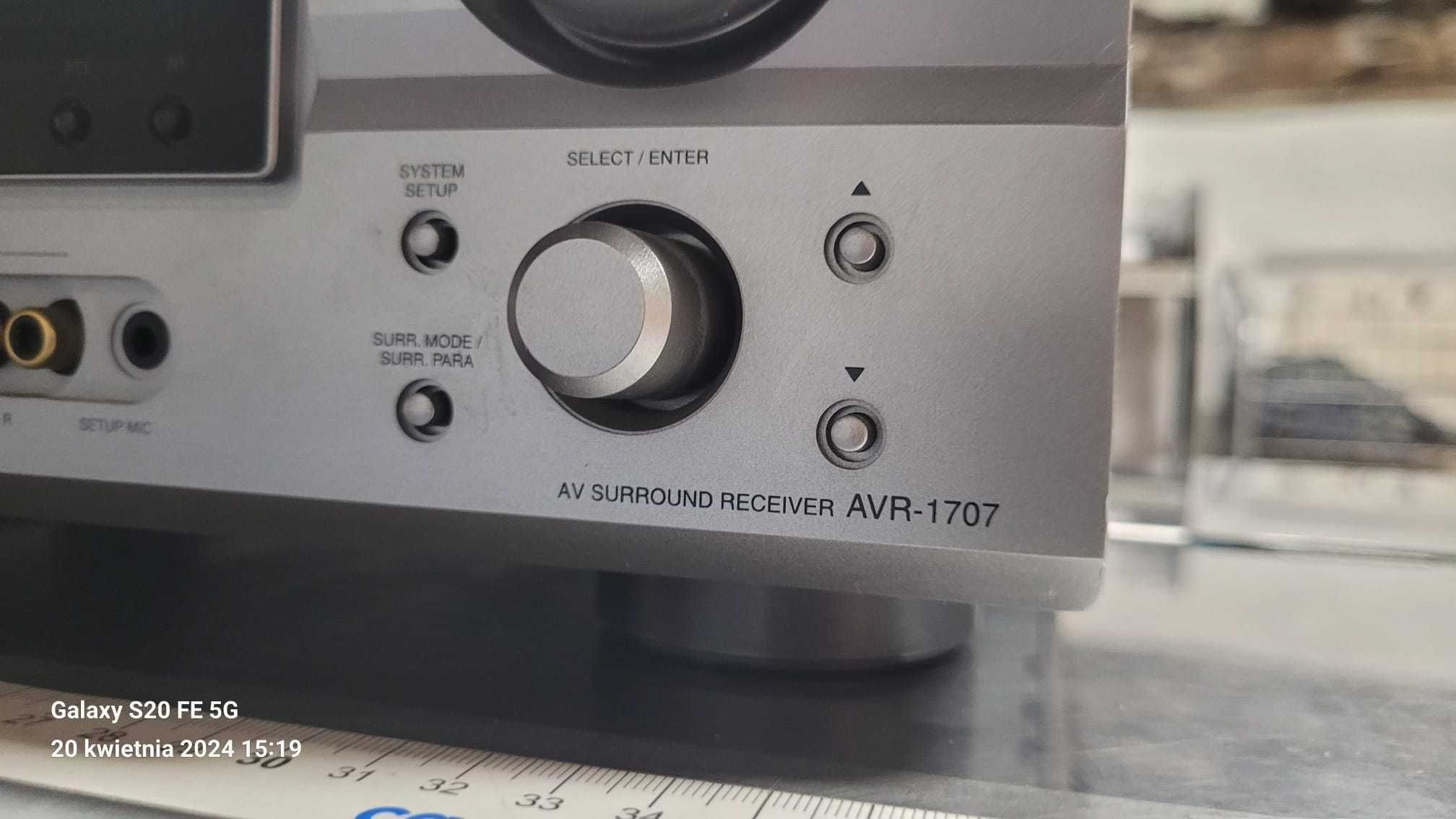 DENON AVR-1707 AMPLITUNER + pilot + dokumenty