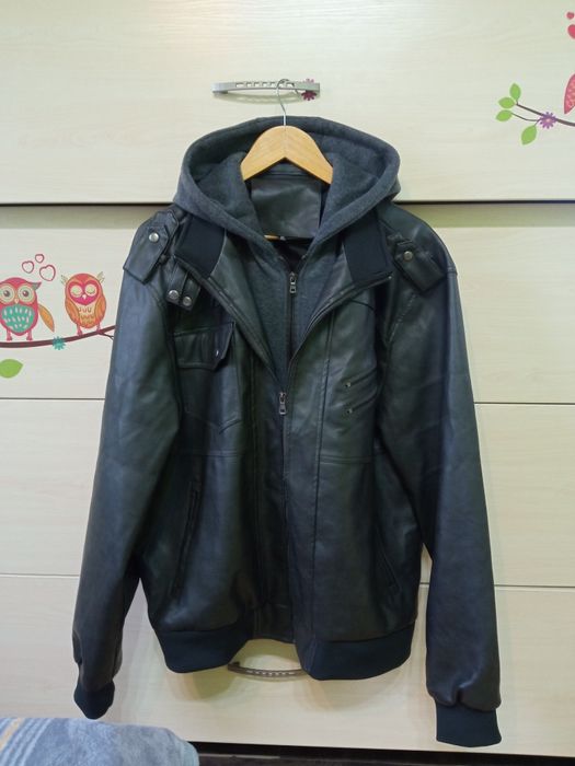 Куртка демисезон кожзам XL