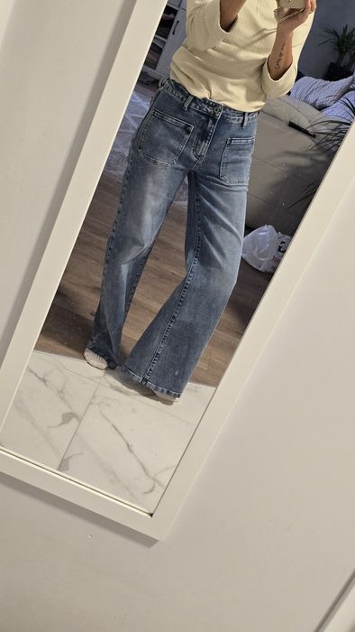 Nowe szerokie jeansy