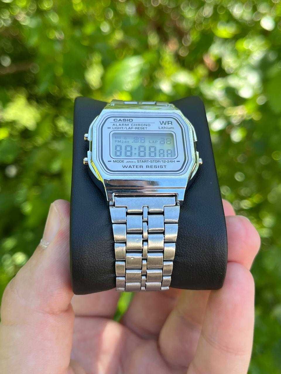 Годинник Casio Vintage A159 silver-white / касіо A168 /часы касыо A158