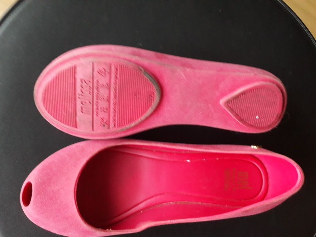 Sapatos de criança,menina, usados, marca Melissa