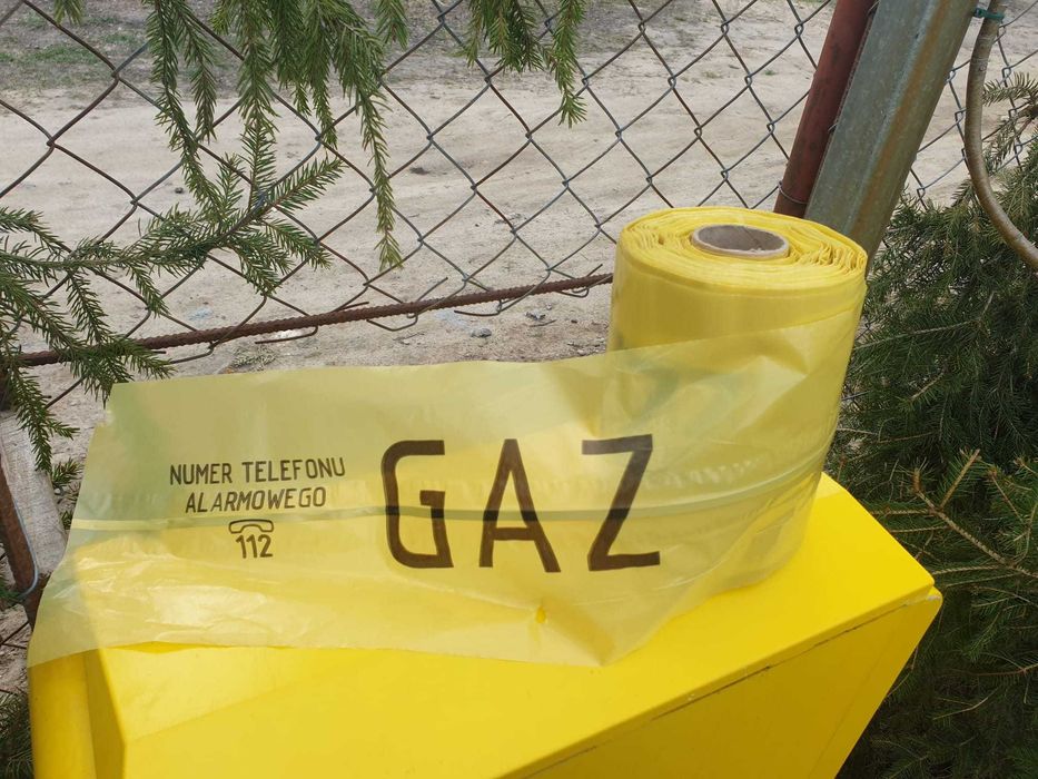 Taśma ostrzegawczo-lokalizacyjna GAZ 65 mb/20 cm