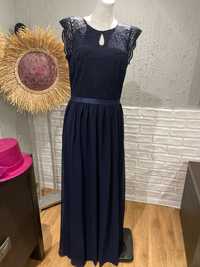 Sukienka maxi L dressystar wesele bordowa