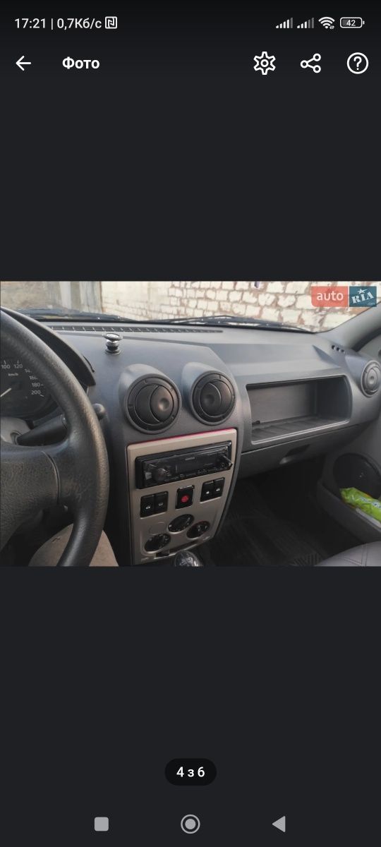 В продажі дачіа логан