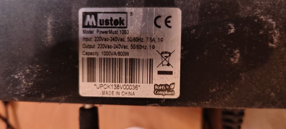 ИБП Mustek PowerMust 1060