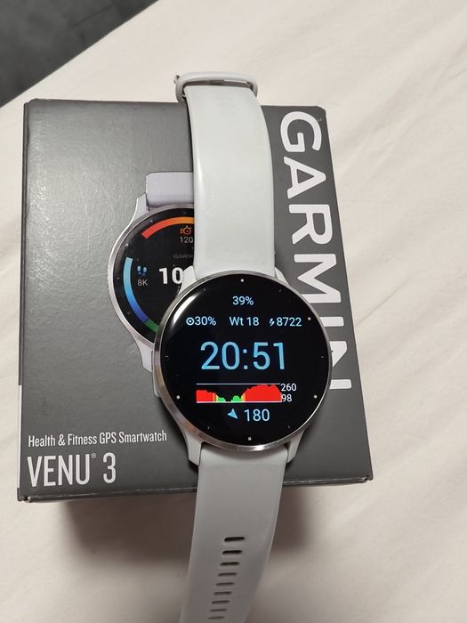 Garmin Venu 3 45mm Srebrny
