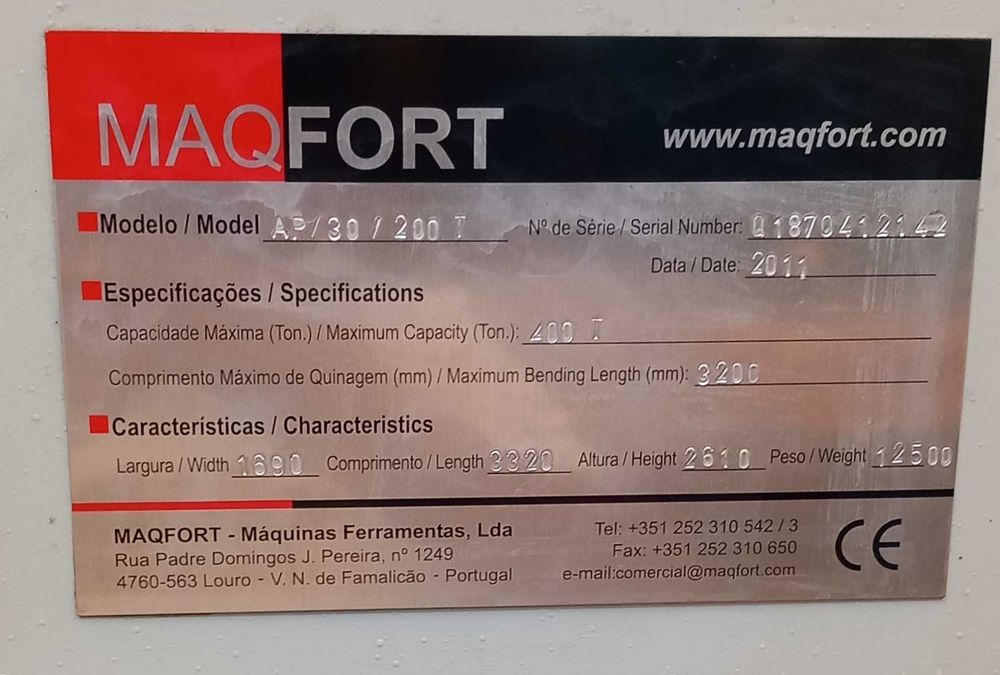 Conjunto Quinadeira e Guilhotina MAQFORT 3m