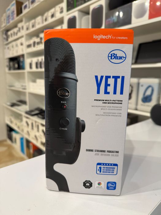 Мікрофон USB Premium logitech blue Yeti Blue студійний 988-000100