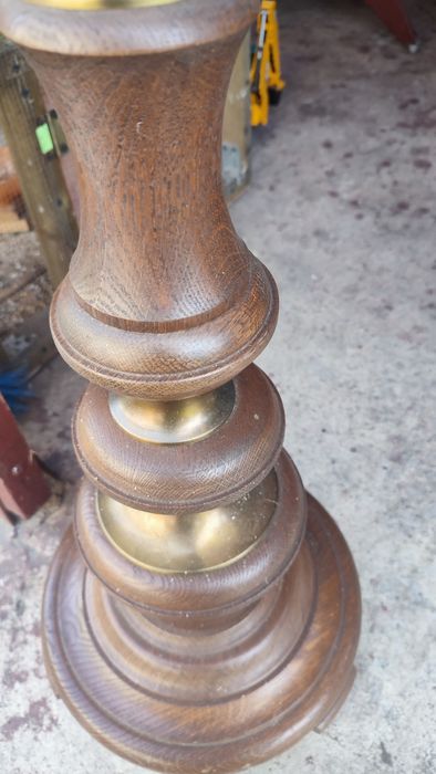 Lampa z abażurem  z lat 70 20wieku