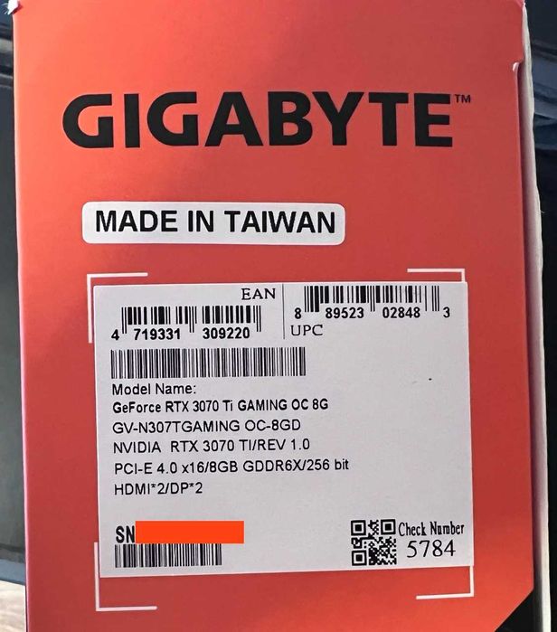 GIGABYTE RTX 3070 Ti Gaming OC