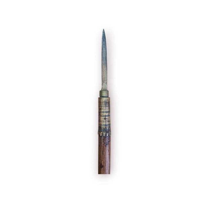 Vara Gado Tradicional Madeira c/ Espigão Metálico – 162 cm