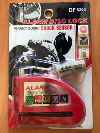 Cadeado de disco para moto com alarme