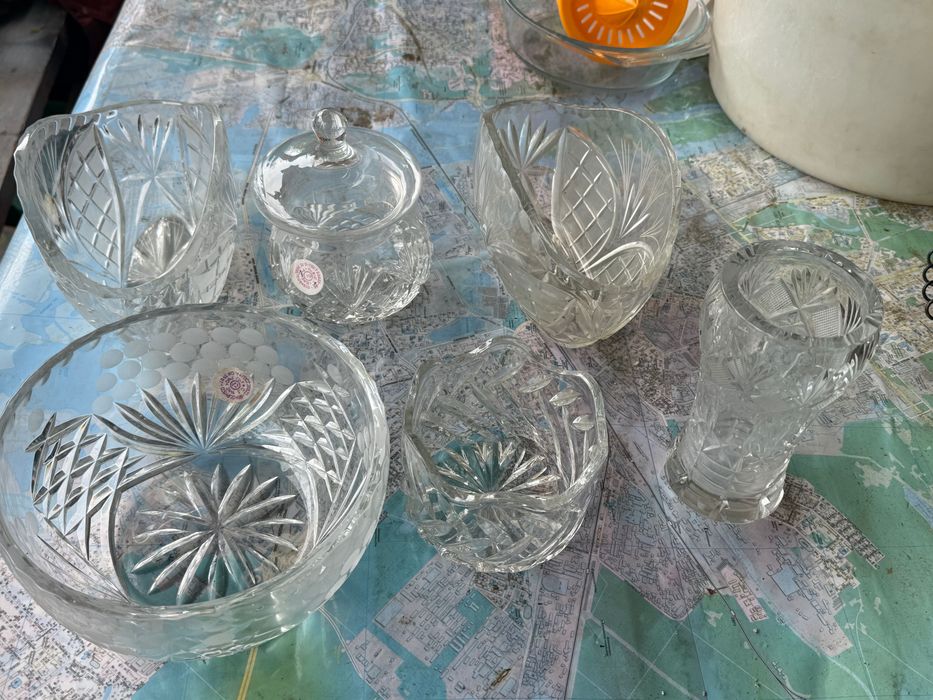 Хрустальная посуда ссср салатница ,ваза ,блюда конфетница