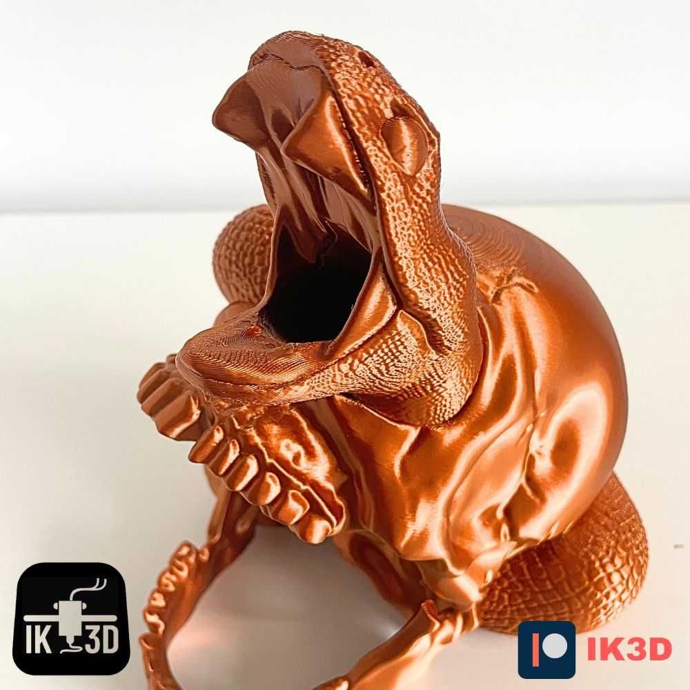 Dice Tower Crânio c/ Serpente 3D - Torre de Dados RPG Sombria