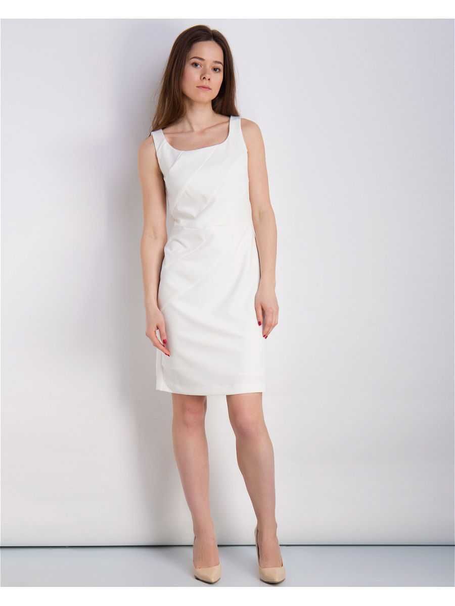 Платье INCITY белое 40 размер xs-s