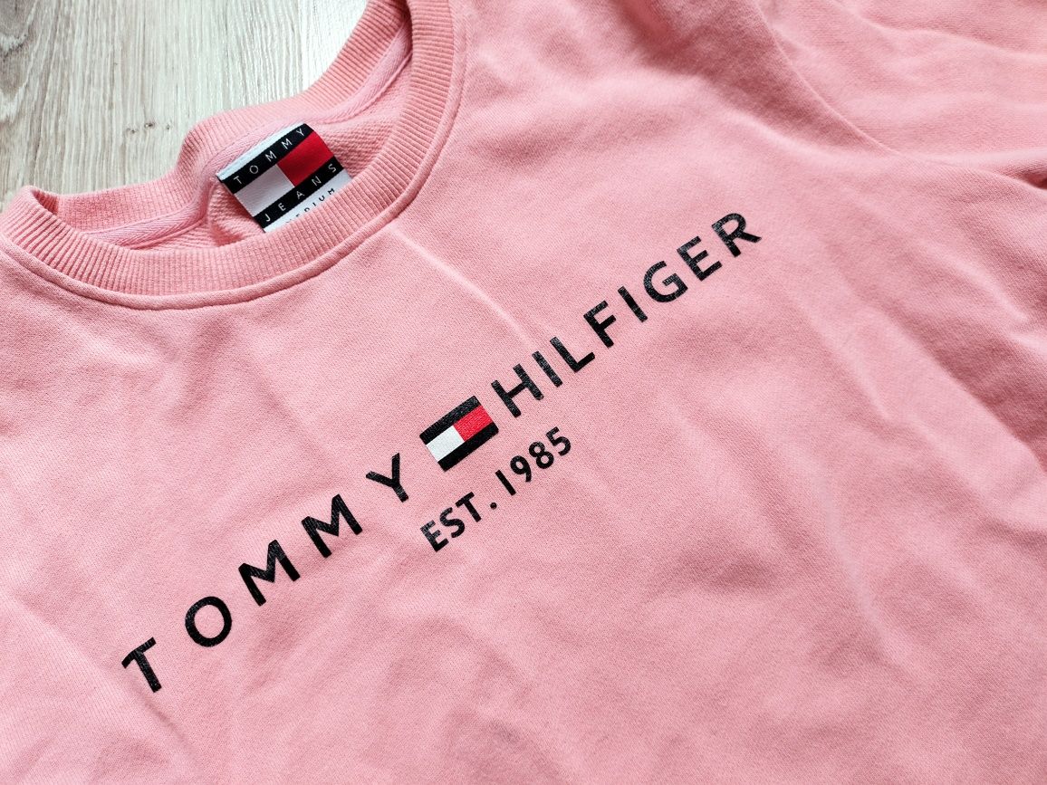 Bluza Tommy Hilfiger różowa morelowa
